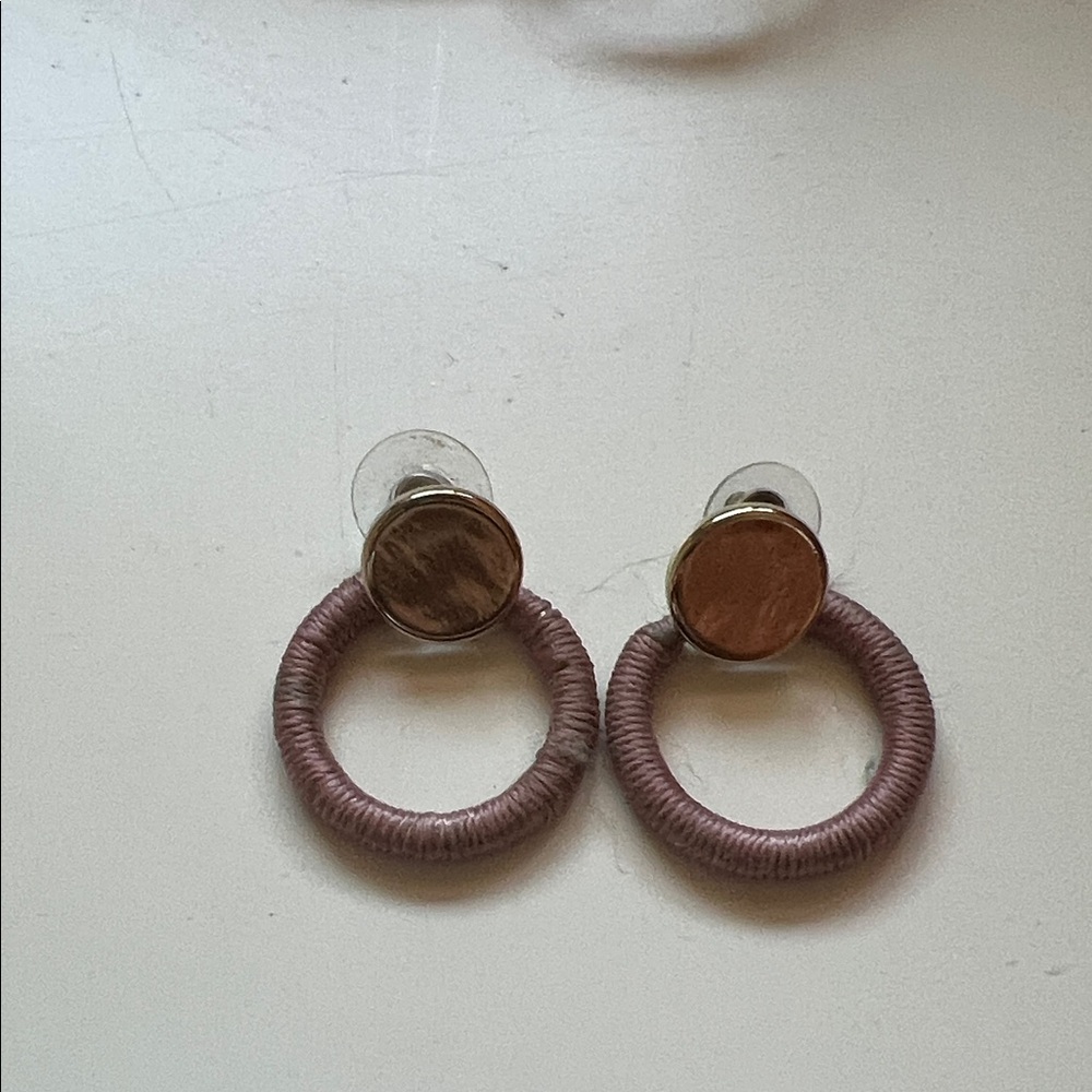 LOFT Blush and Gold Earrings